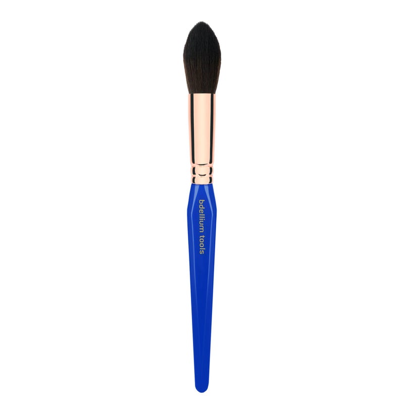 Bdellium Tools Professional Makeup Brush - Golden Triangle 944 Tapered Contour - With All Vegan and Soft Synthetic Fibers, For Adding Dimension (Blue, 1pc) - Image 3